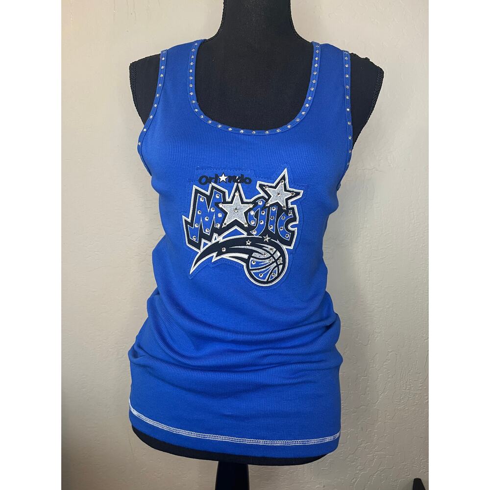 Orlando Magic jeweled Royal Blue Tank Top Size XL